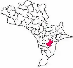 Mandal map of Krishna district showing  Guduru mandal (in Rose Colour)