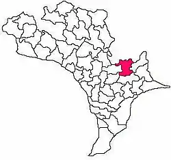 Mandal map of Krishna district showing  Mandavalli mandal (in Rose Colour)