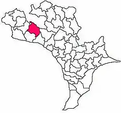 Mandal map of Krishna district showing  Veerullapadu mandal (in Rose Colour)