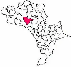 Mandal map of Krishna district showing  G. Konduru mandal (in Rose Colour)