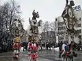 Kukeri in Begunovți during Survaki in 2012