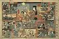 Snow, Moon and flowers as Sugoroku game
