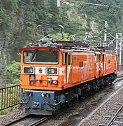 A Japanese Kurobe Gorge Railway EDV series of 2011
