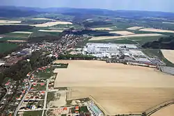 Aerial view of Kvasiny