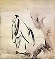 L'un des sept sages (1533-1615) par le peintre japonais Kaihō Yūshō