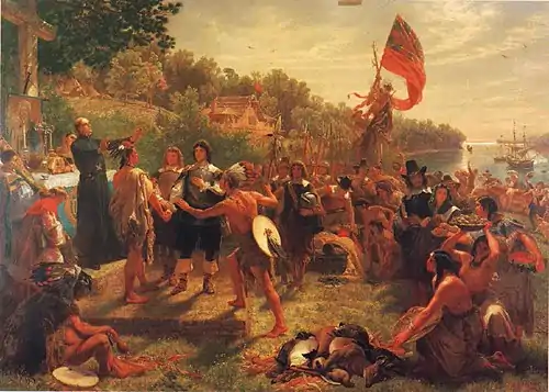 The Founding of Maryland&nbsp;by Emmanuel Leutze,&nbsp;1860