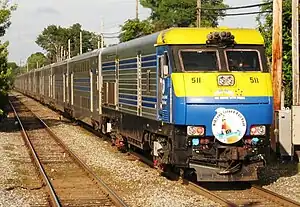 Engine #511 on the Cannonball Express
