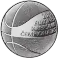 One Litas coin for EuroBasket 2011