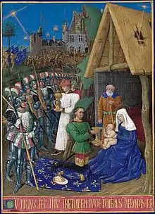 Charles VII as one of the three magi.