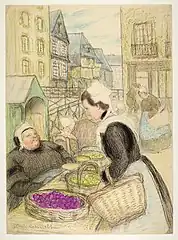 Quimper, the plum seller, Rennes, Brittany museum
