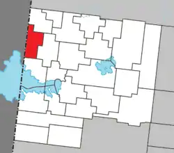 Location within Abitibi-Ouest RCM.