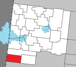 Location within Abitibi-Ouest RCM.