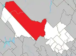 Location within Mékinac Regional County Municipality