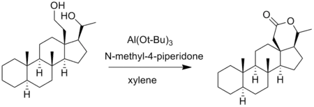 An Oppenauer oxidation of diol