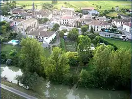 Aerial view of central Lafitte