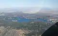 An aerial view of Lake Arrowhead taken from the south.