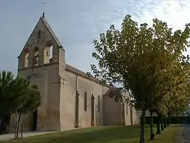 The church in Lamonzie-Saint-Martin