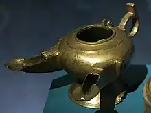 Lamp with double beak, 11-12th century. Paykend.