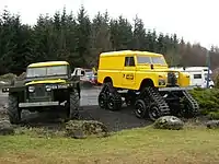Series-II 'Forest Rover' (left) and 'Cuthbertson' (with tracks)