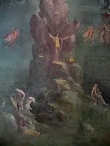 Landscape with Perseus and Andromeda from the "Mythological Room" of the Villa at Boscotrecase, the last decade of the first century BCE