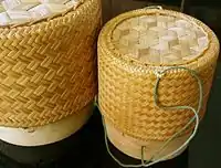 Lao ricebasket; the sort of weave imitated in the first "Sulkowski" type