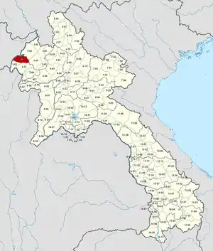 Location in Laos
