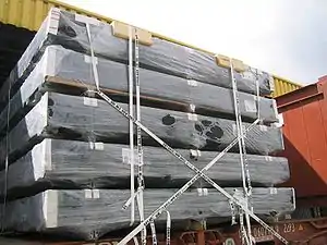 Polyester lashing application.