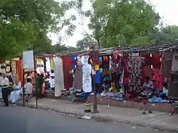 Traditional clothes called ''Chania Cholis'' being sold at Law Garden