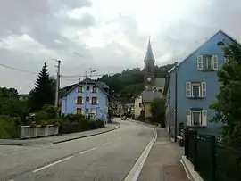 The main road in Le Bonhomme