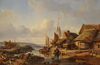 La Confluenza del ruscello di Calenville con la Touques o Le Quernet, Trouville-sur-Mer, Museo di Trouville - Villa Montebello.