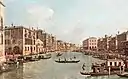 Le grand canal – Looking South-East from the Campo Santa Sophia to the Rialto Bridge