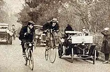 1927 - The VCP at the first "London-to-Brighton veteran car run" in November 1927.