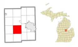 Location within Midland County