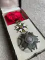 Set of the Grand Cross from the Third Republic, c. 1871 consisting of sash, badge, star and original case of issue by Ouizille Lemoine et Fils of Paris.