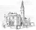 Sketch of the Town Hall in the Sydney Mail, 1888