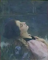 Lenoir's award-winning Le Calme, which he painted using his 21-year-old wife as a model.