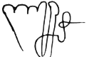 Levan II Dadiani's signature