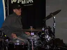 Liberty DeVitto plays at a Camp Jam session in the Atlanta area. February 2007