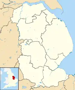 Maps of castles in England by county: L–W is located in Lincolnshire