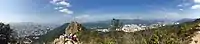 Panorama from the top of Lion Rock.