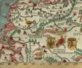 Portion of the Carta Marina depicting vytinė ships&nbsp;– naves frumentarie, crop (trading) vessels