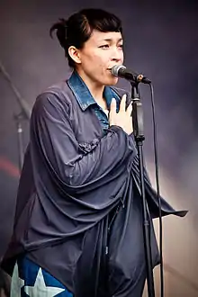 Yukimi Nagano performing with Little Dragon at Parklife festival in Sydney, October 2011
