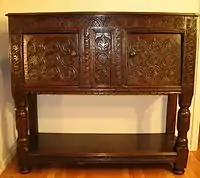 Antique cupboard: English livery cupboard approximately 1600 to 1640