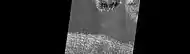 Close-up of surface of a lobate debris apron.  Note the lines that are common in rock glaciers on the Earth.  Image located in Hellas quadrangle.