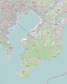 Nijūbashimae Station is located in Tokyo Bay and Bōsō Peninsula