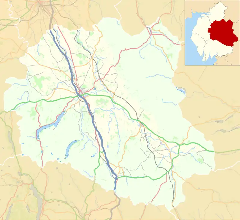 Hunsonby is located in the former Eden District