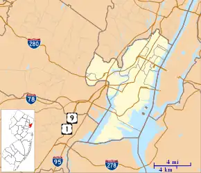 Pulaski Skyway is located in Hudson County, New Jersey