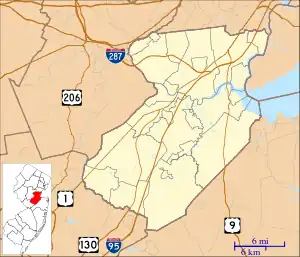 Kirkpatrick Chapel is located in Middlesex County, New Jersey