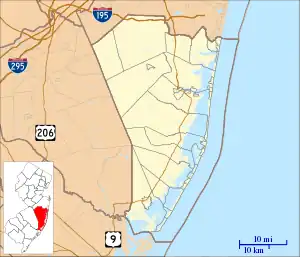 Ocean County Courthouse is located in Ocean County, New Jersey
