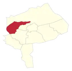 Location of Meybod County in&nbsp;Yazd&nbsp;province